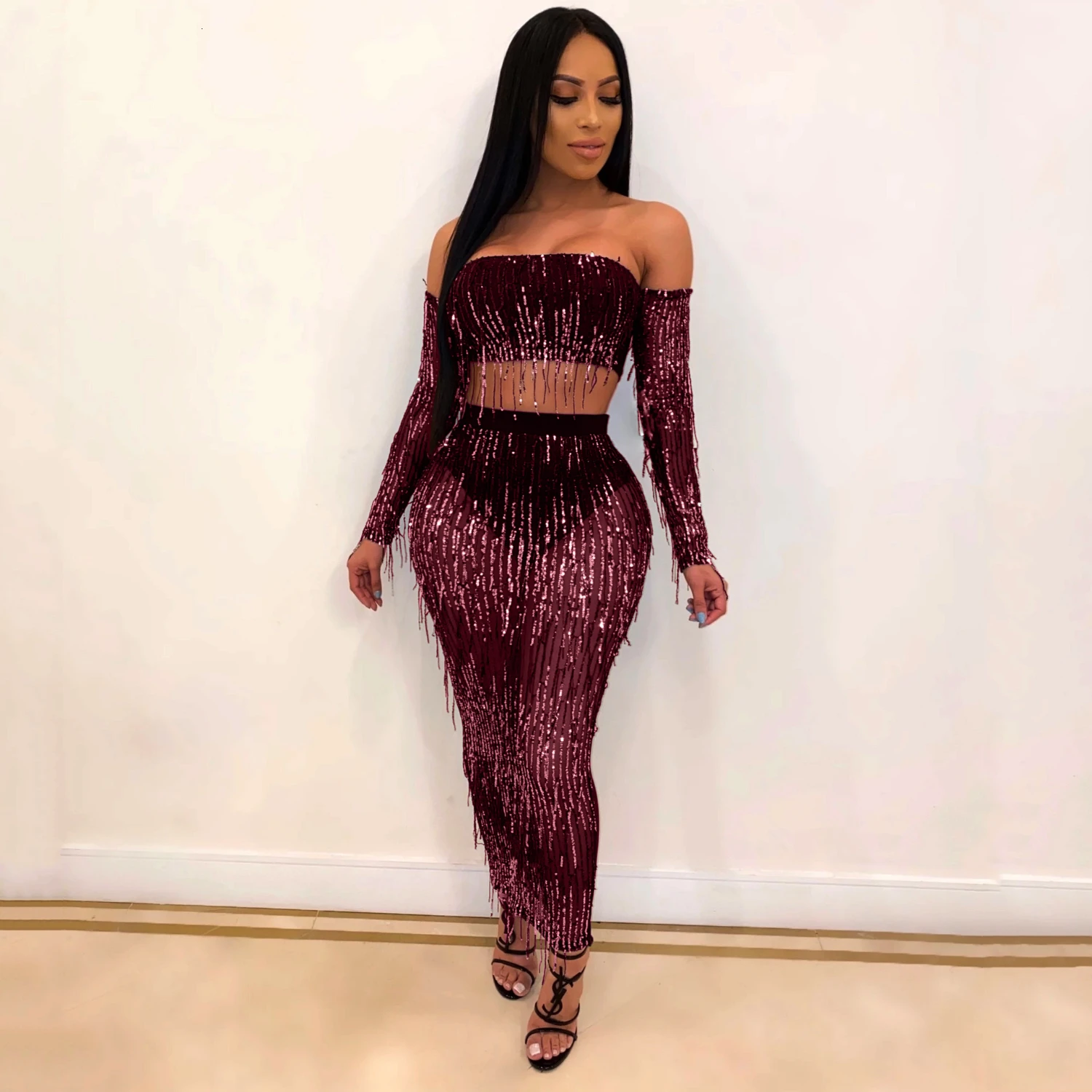 Новые Вечерние платья с кисточками женские сексуальные Клубные открытыми