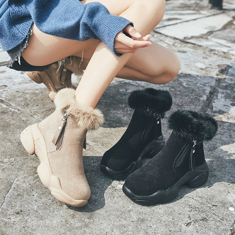 SWONCO/сапоги из натуральной кожи зимняя обувь с высоким берцем женские кроссовки