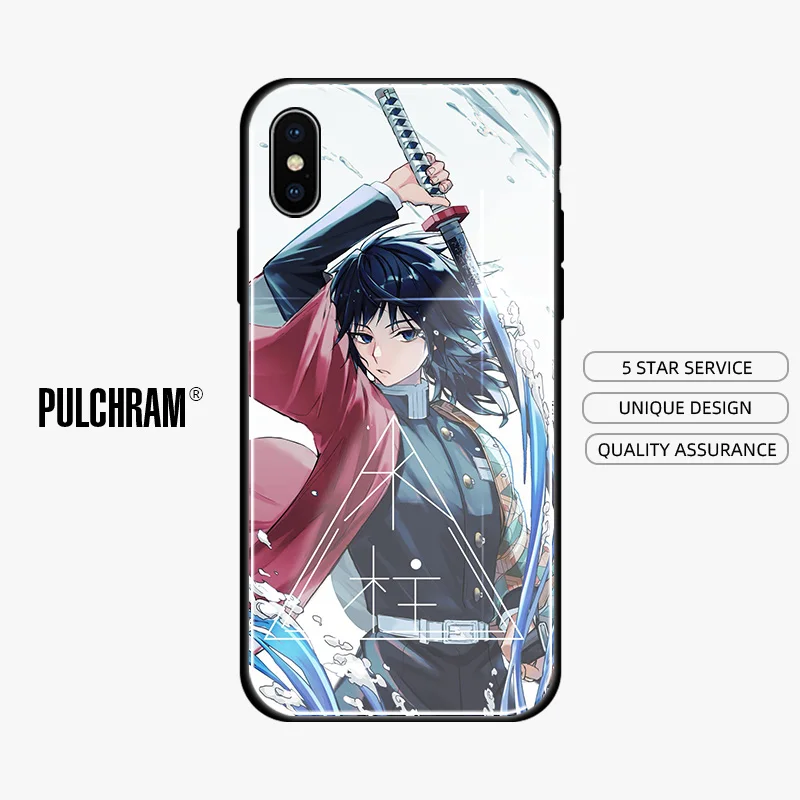 Мягкий силиконовый стеклянный чехол Giyu Tomioka Kimetsu no Yaiba для Apple iPhone SE 6 6s 7 8 Plus X XR XS 11 Pro