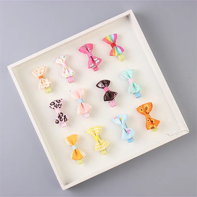 

10Pcs Korean Bowknot Baby Hair Clips Baby Girls Hair Pins Kids Children Hair Accessories Princess Headwear Girls Bows Wholesale