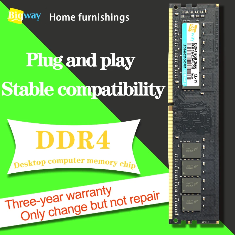 

Bigway DDR4 8G 2133 2400 2666Inter Special-Purpose Desktop Computer Memory Module Brand New Genuine Factory Direct Sales