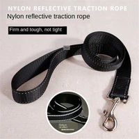 high quality nylon bilateral reflective dogs chain professional training pets dog rope single traction ropes traction belt