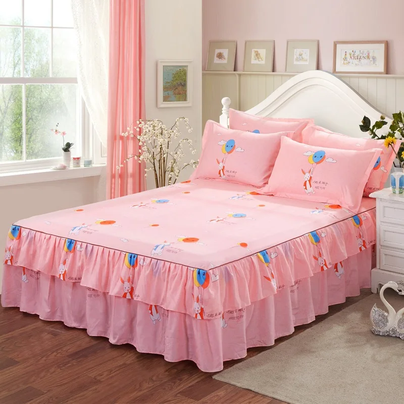 Постельное белье 2020 простого двухслойного цвета с оборками наволочки простыни