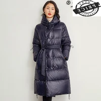 20 high quality white duck down jacket woman korean coat female long hooded women parkas winter 2021 mujeres abrigos 2aa