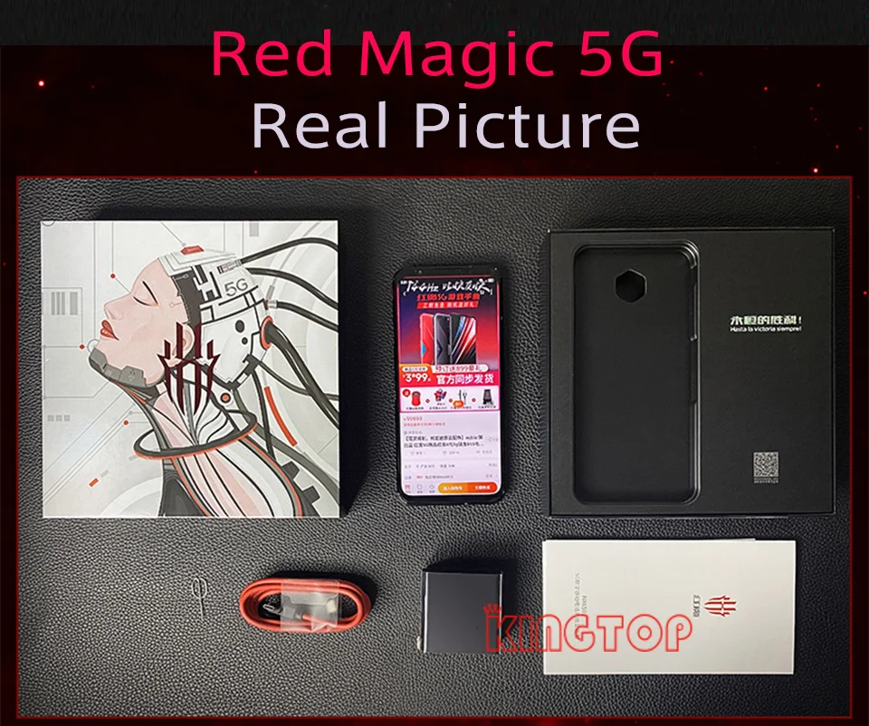 Глобальный оригинальный ZTE nubia Red Magic 5G мобильный телефон 12G 256G 6 55 "144HZ Snarpdragon 865 64MP