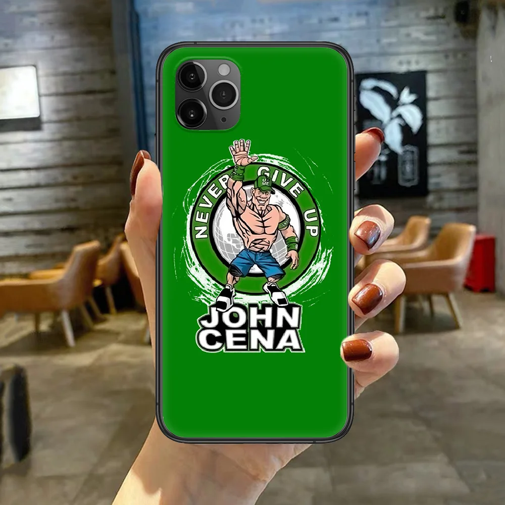 

John Felix Anthony Cena Phone Case Cover For Iphone 5 5S 6 6S PLUS 7 8 11 12 Mini X XR XS PRO SE 2020 MAX black Back Fashion
