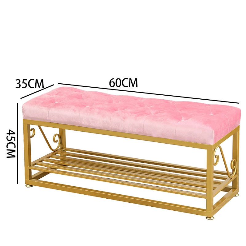 

Shoe change shoe test stool home door cabinet Nordic clothing store fitting room long sofa