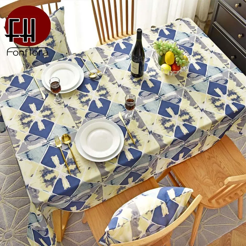 Водонепроницаемая скатерть в стиле барокко круглая квадратная для уживечерние