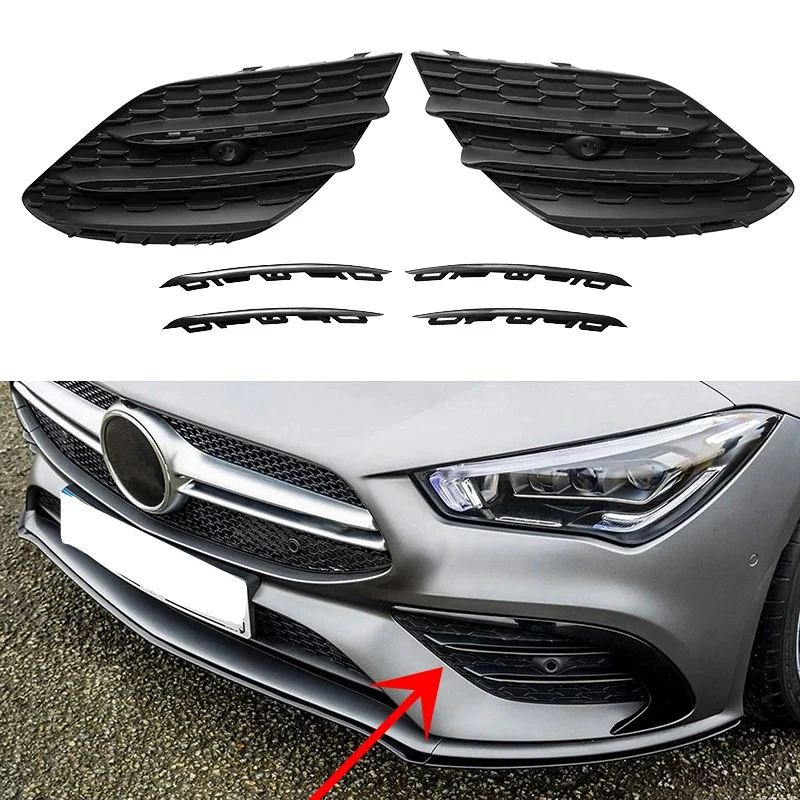 

Car Front Bumper Lip Diffuser Splitter Spoiler Grilles for Mercedes Benz X118 C118 CLA180 CLA200 CLA220 CLA250 2020-2021