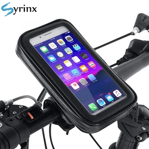 bicycle motorcycle phone holder waterproof bike phone case bag for iphone xs xr x 8 7 samsung mobile stand support scooter cover free global shipping