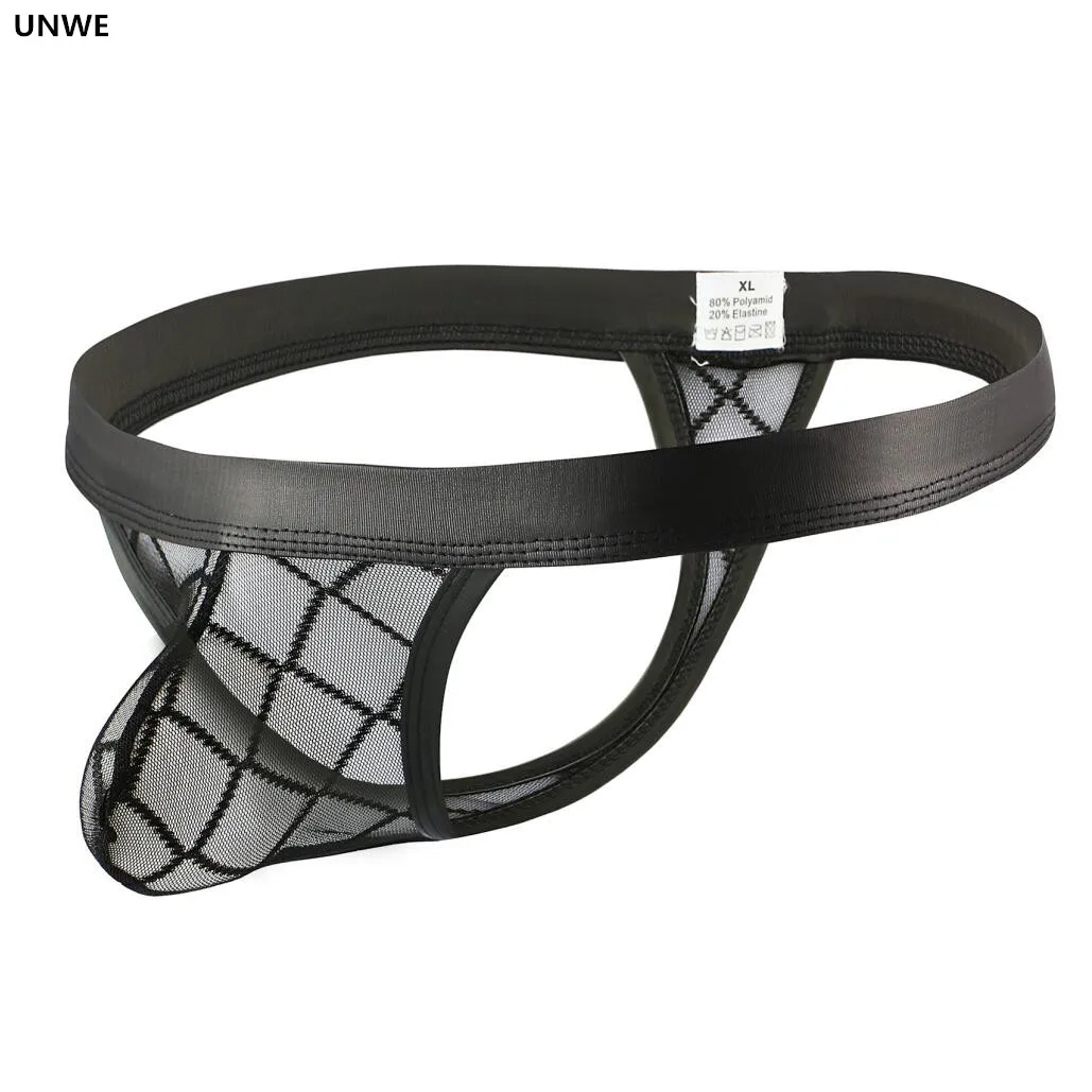 Мужские прозрачные стринги Сетчатое нижнее белье с низкой посадкой g для геев| |