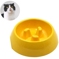 pet cat dog bowl creative non slip pet kitten slow food feeder puppy drinking dish feeder cats feeding bowl supplies accessories