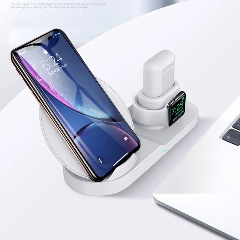 Беспроводное зарядное устройство Функция умножения 3 комбинируется в одном