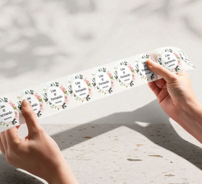 100 шт. персонализированные наклейки эстетический бизнес логотип печать на заказ