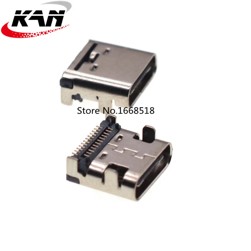 10 шт TYPE C 24P с двухрядным разъемом SMT USB 3 1 на женской плате|Соединители| |