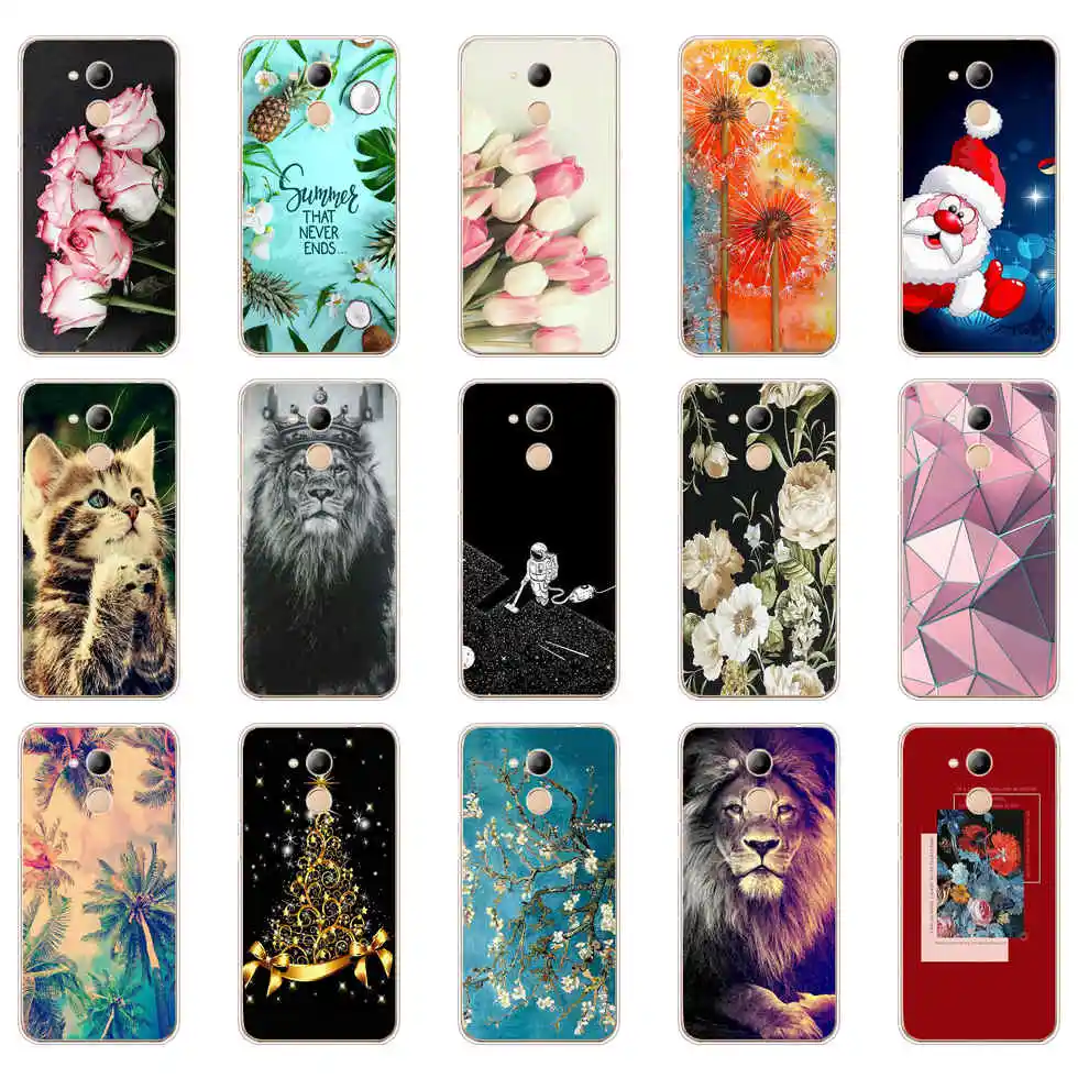 Чехол для Huawei Honor 6C силиконовый чехол телефона Pro мягкий из ТПУ Honor6C Fundas Coque милый