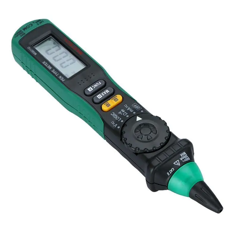 Mastech MS8211D Цифровой мультиметр ручка-тип тестер, ЖК-дисплей 3/4 цифровой автоматический диапазон AC/DC/Ом/непрерывность/амперия полиметр