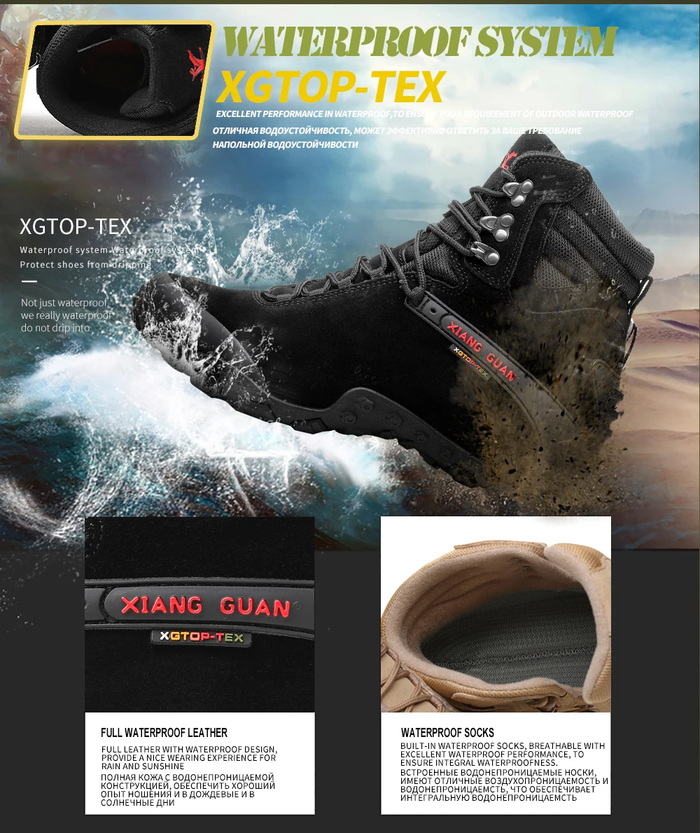 Men Tactical Boots Army Men's Military Desert Waterproof Work Safety Shoes Climbing Sport Ankle Women Outdoor | Спорт и