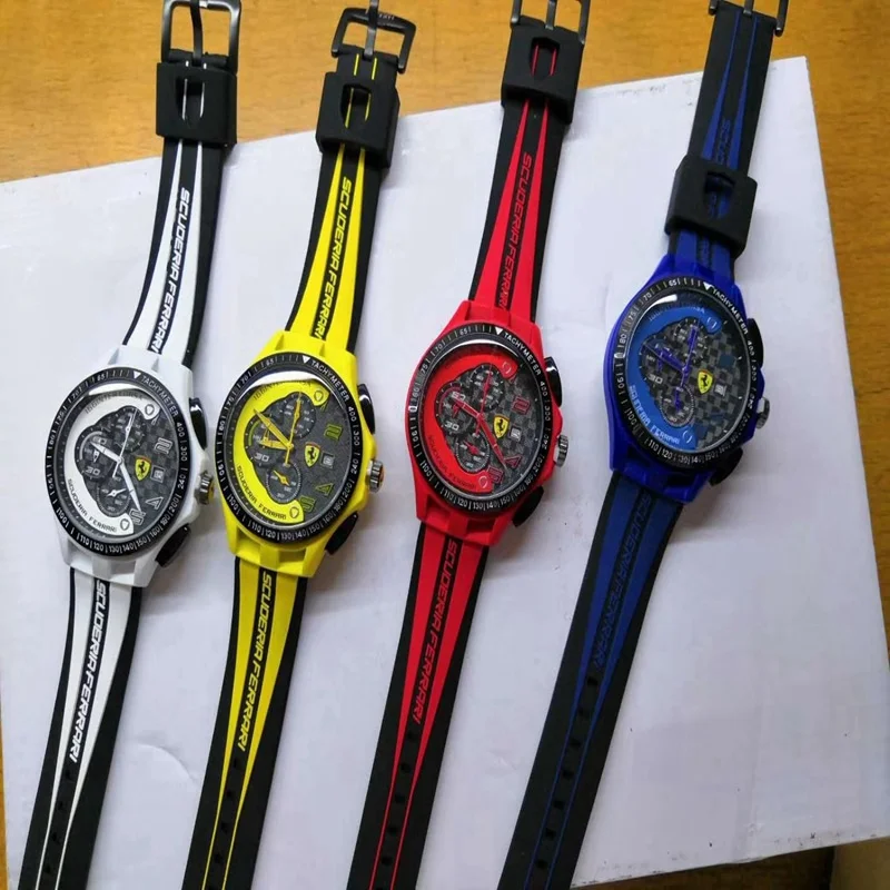 

2021 Ferrari-Tourbillon Quartz Watch New Arrivals Self-Wind Limited Edition Brand Luxury Men's and Women's Watch Clock 8697