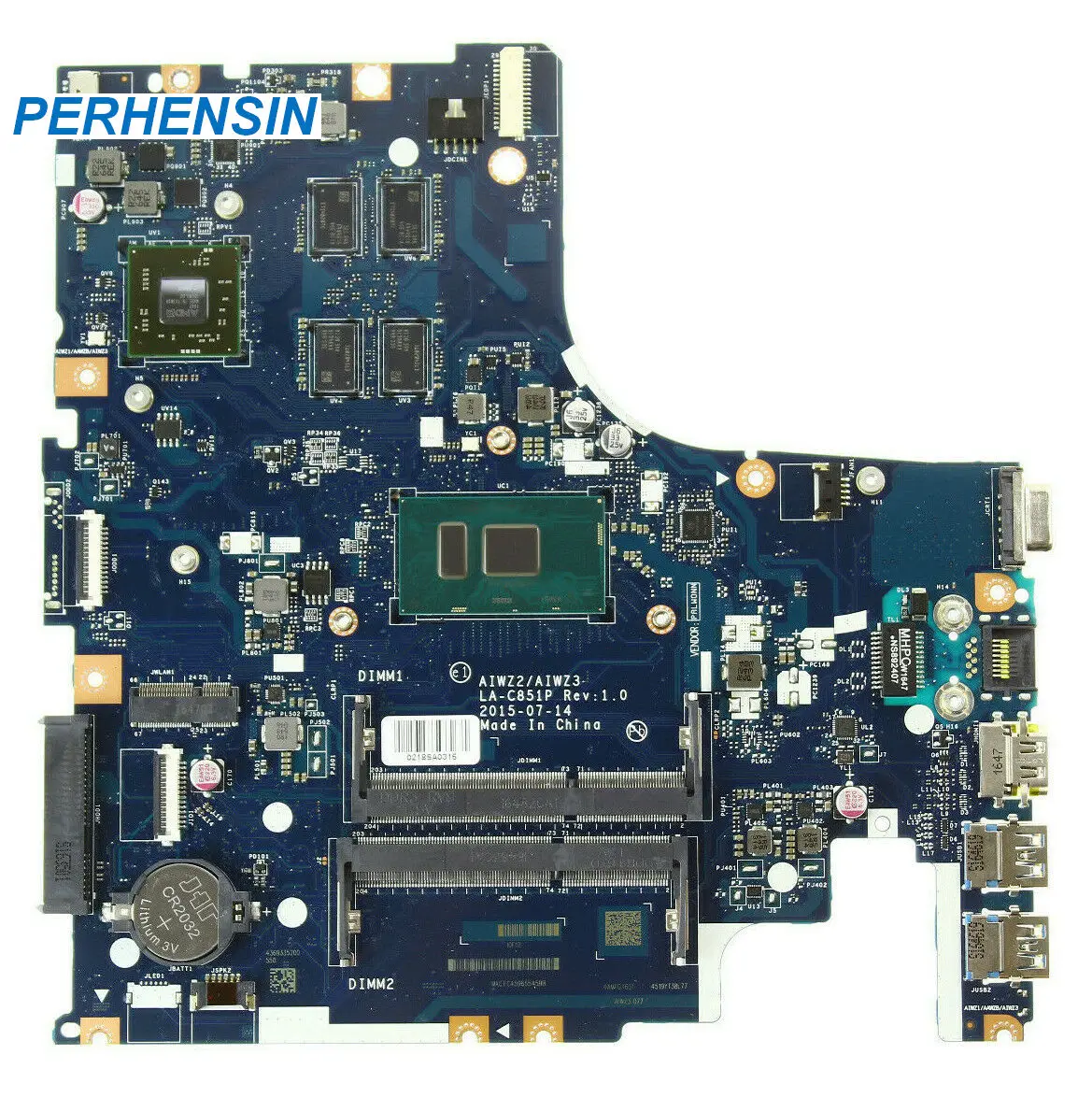 

FOR Lenovo IdeaPad 500-15ISK Mainboard AIWZ1 LA-C851P i5-6200U R7 M360 3D 5B20K34651