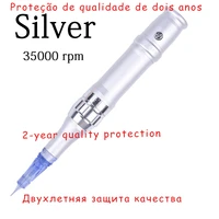 sliver professional microblading permanent makeup machine pen eyebrow liner lips with cartridges needles tattoo machine