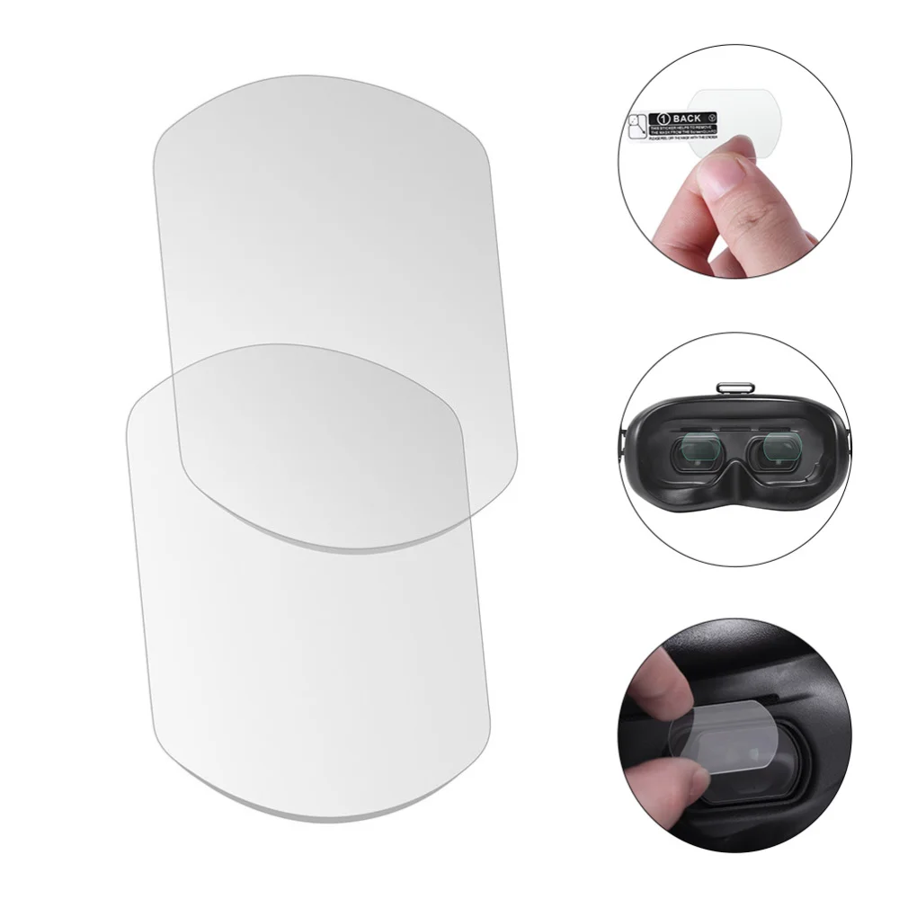 

1 Pair Drone Goggles Lens Tempered Glass Film Compatible With Goggles V2
