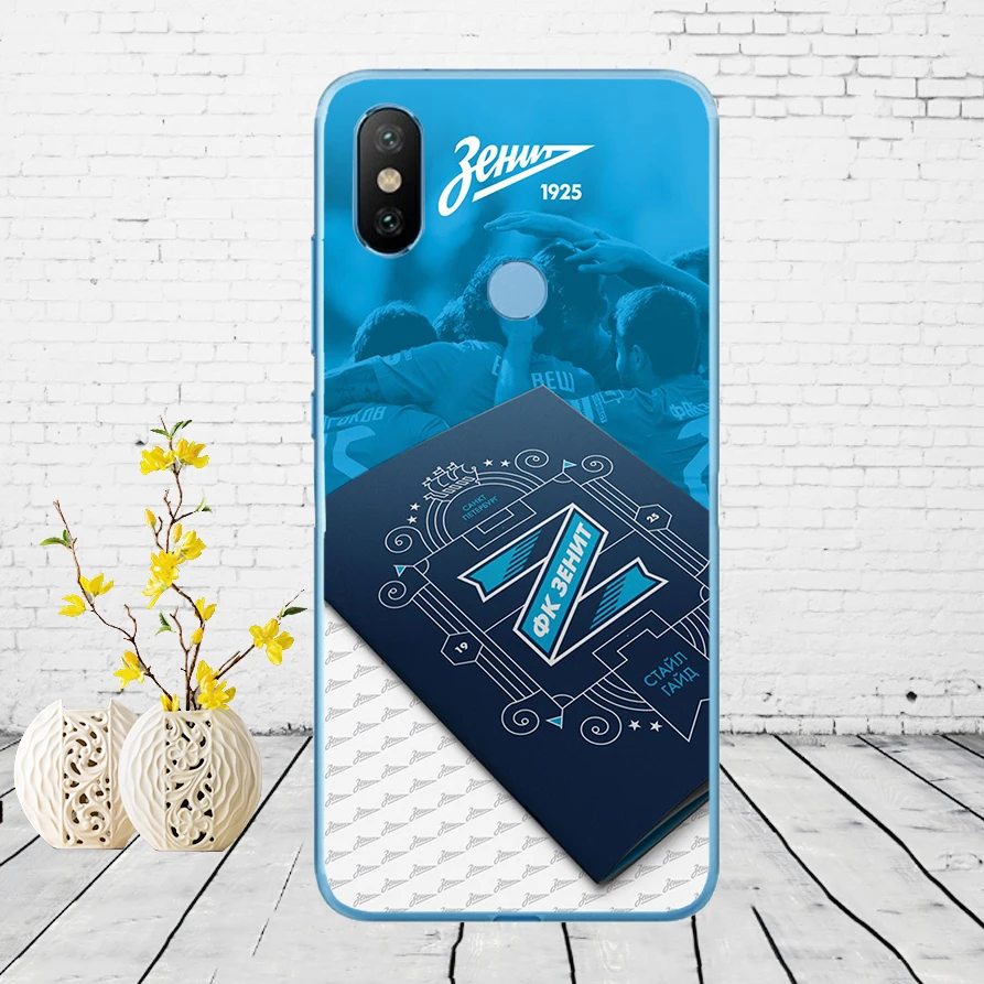264DD zenit st petersburg02 Мягкий силиконовый чехол для Xiao mi Red mi 6 6a mi 8 a2 lite note 5 6 pro 7 Case
