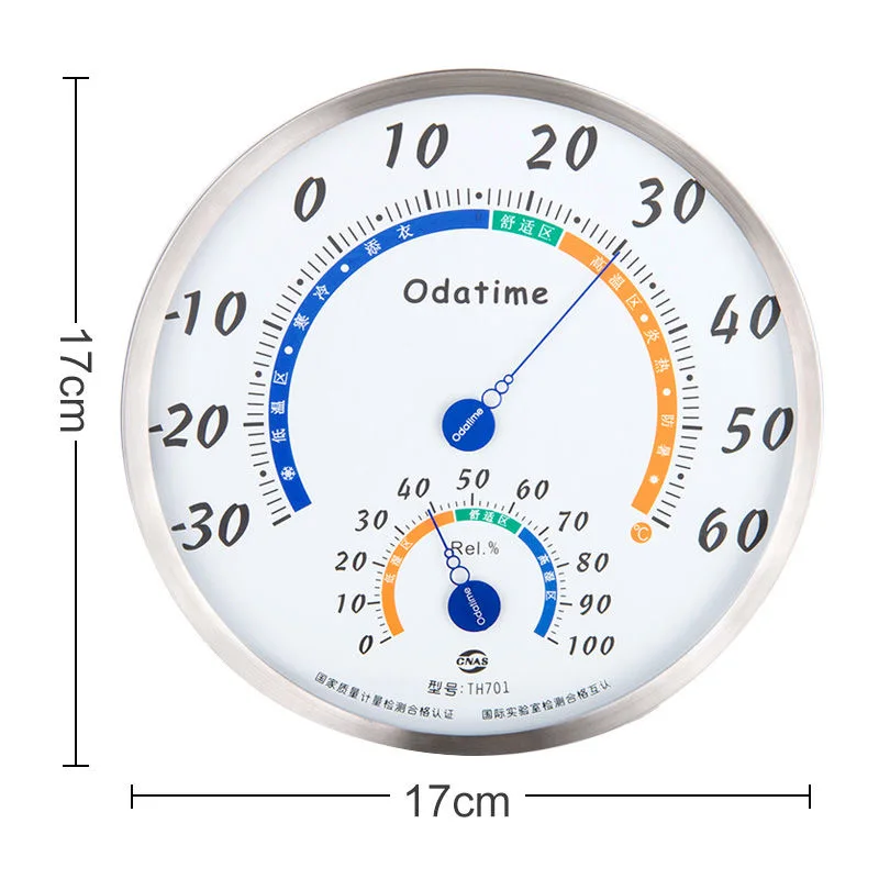 Бытовой аналоговый биметаллический термометр гигрометр измеритель температуры