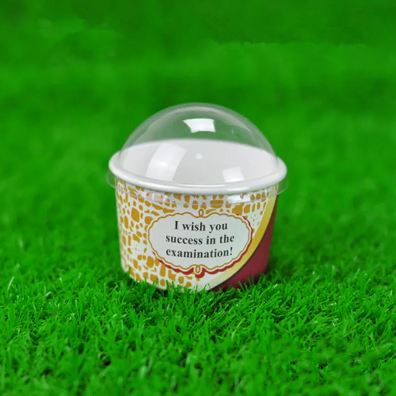 cup and lid5 50 шт. высокое качество, креативный одноразовый лед, кремовая чашка, вечерние, на день рождения, свадьбу, милость, сделай сам, украшение для выпечки, маленький бумажный стаканчик с крышкой - Цвет: cup and lid5