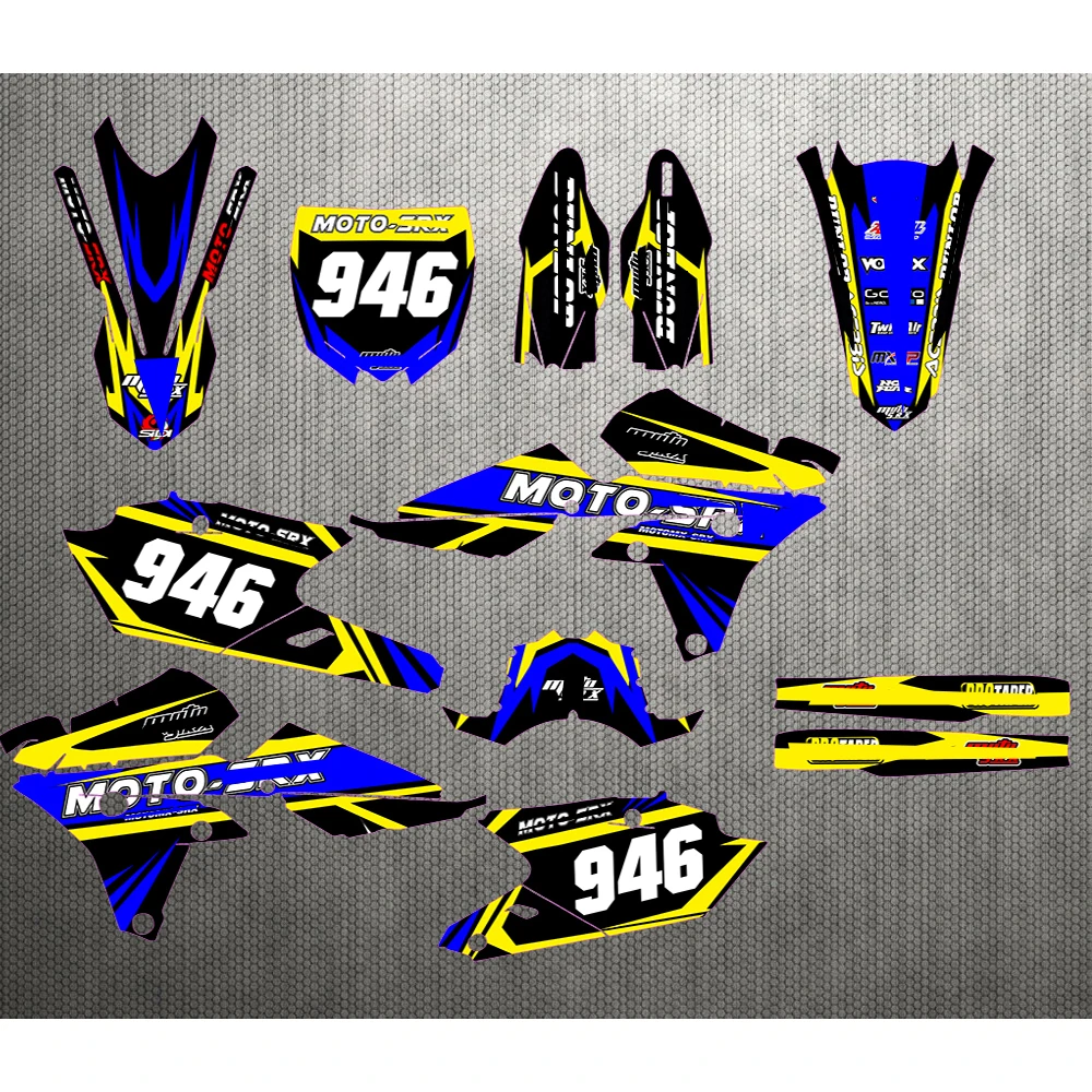 Мотоцикл команда графика фоны наклейки для Yamaha YZ250F YZ450F YZF250 YZF450 2014 2016 YZF 250 450 2015