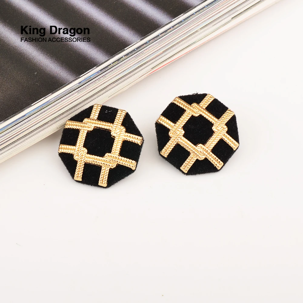 Новое поступление золотая металлическая черная пуговица для костюма женская