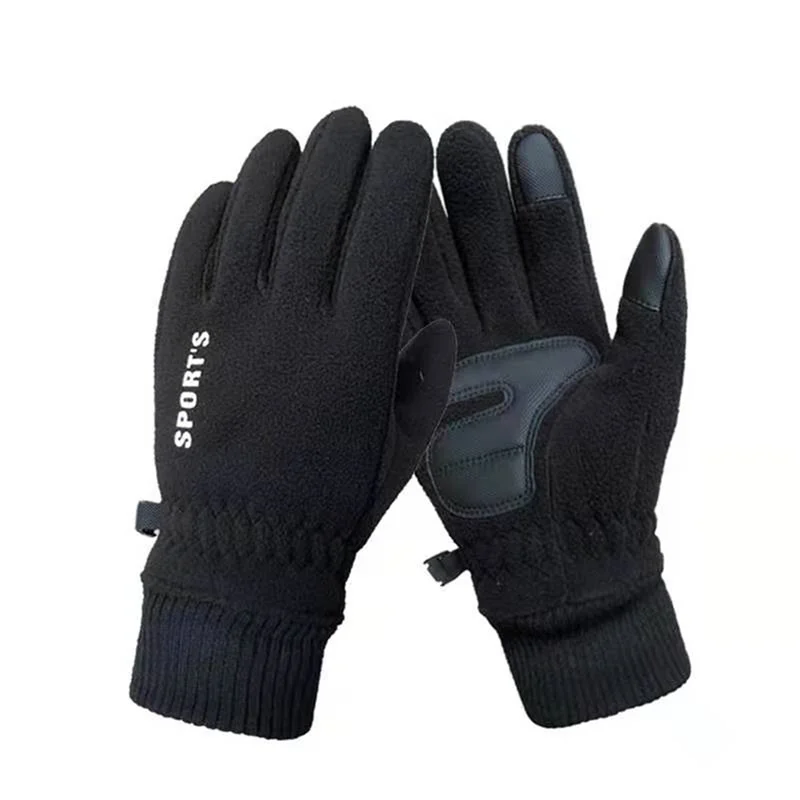 

Зимние мужские перчатки, водонепроницаемые ветрозащитные теплые флисовые лыжные перчатки для занятий спортом на открытом воздухе и бега