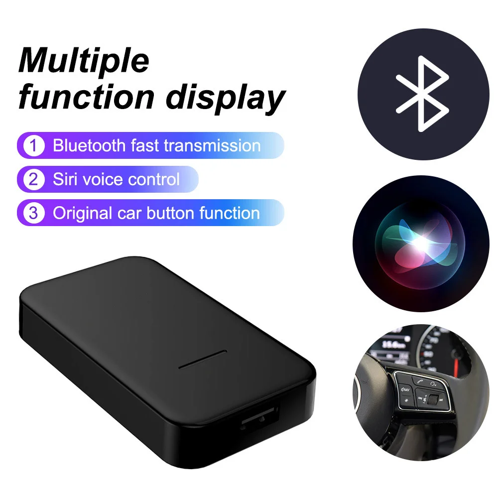 $60.48 Carlink 3.0 Carplay Ai Box Wired To Wireless USB Adapter Mini Carplay Car Produts For Audi Skoda Benz Volkswagen Mazda Toyota