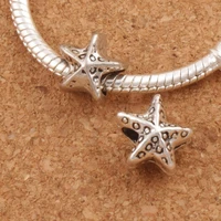 fat starfish big hole beads 9 6x10 3x8 3mm 30pcs zinc alloy fit european charm bracelets jewelry diy l1422