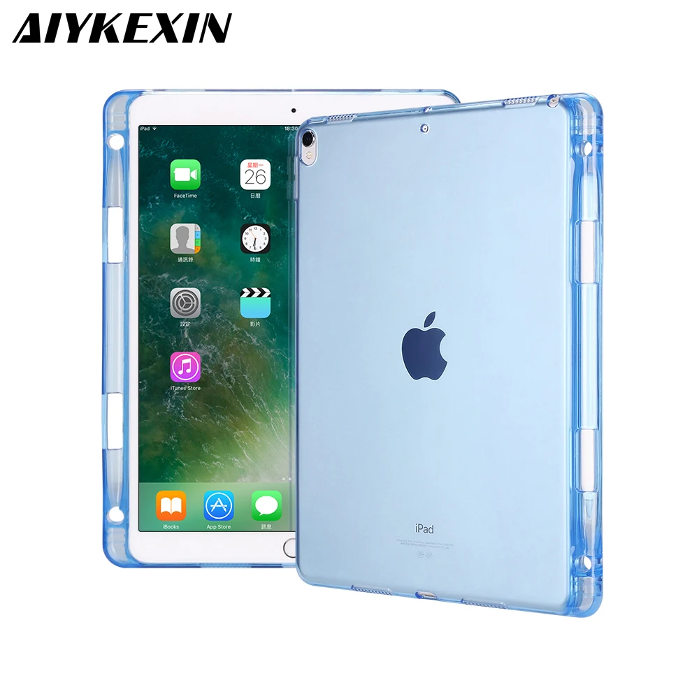 Прозрачный чехол с держателем для карандашей iPad Pro 10 5 дюймов резиновый планшета