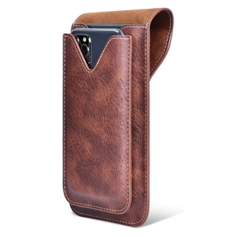 Сумка для телефона из искусственной кожи унисекс однотонная переносная сумочка