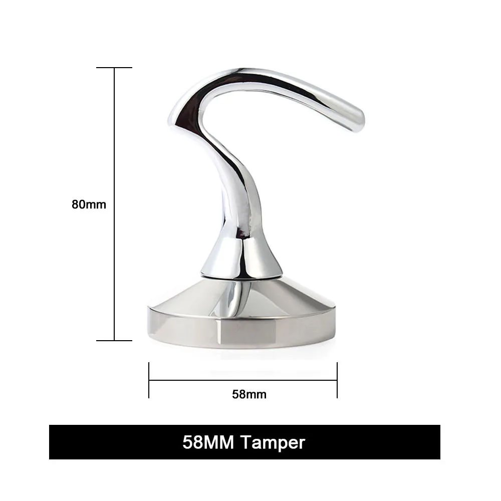 

Coffee Tamper Stainless Steel Tamper 51MM 58MM Flat Base Powder Hammer Espresso Tamper Professional Coffee Bean Press