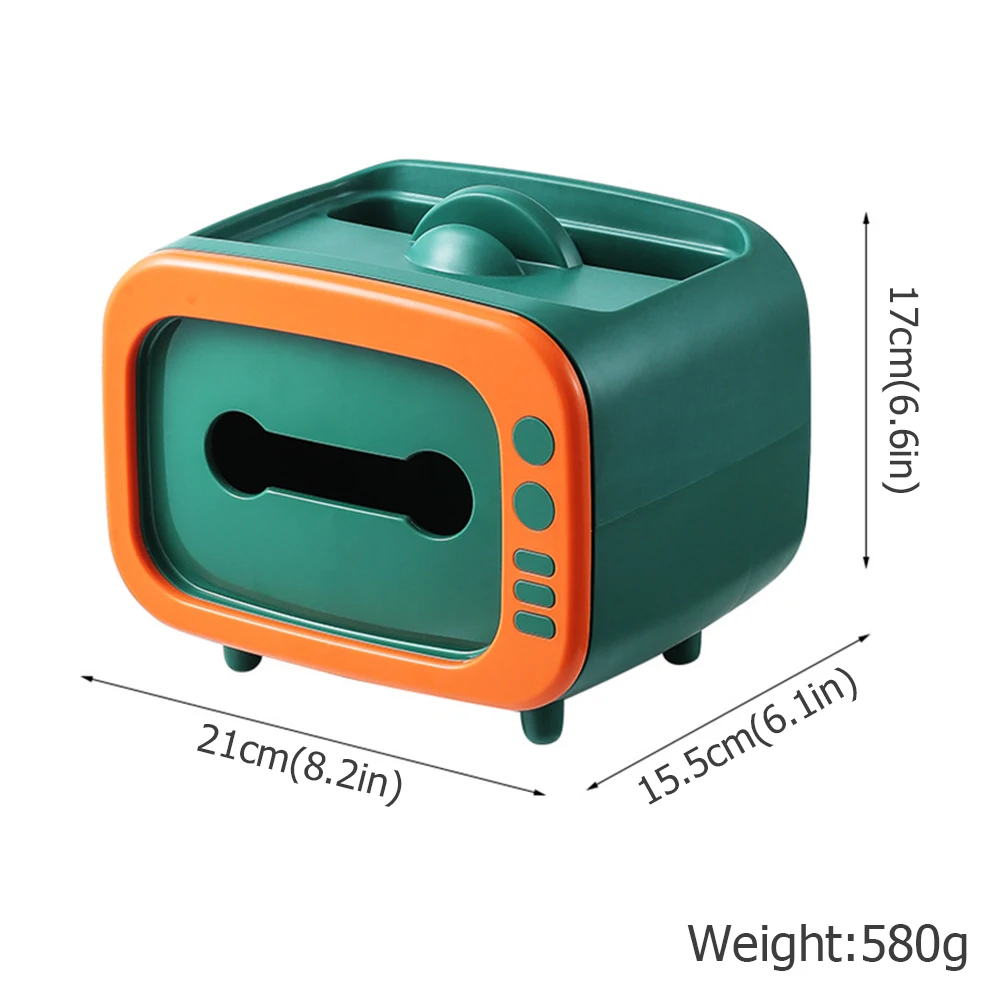 

TV Shape Paper Holder Multifunctional Creative TV Appearance with Phone Stand Tissue Box for Bathroom Kitchen office supplies