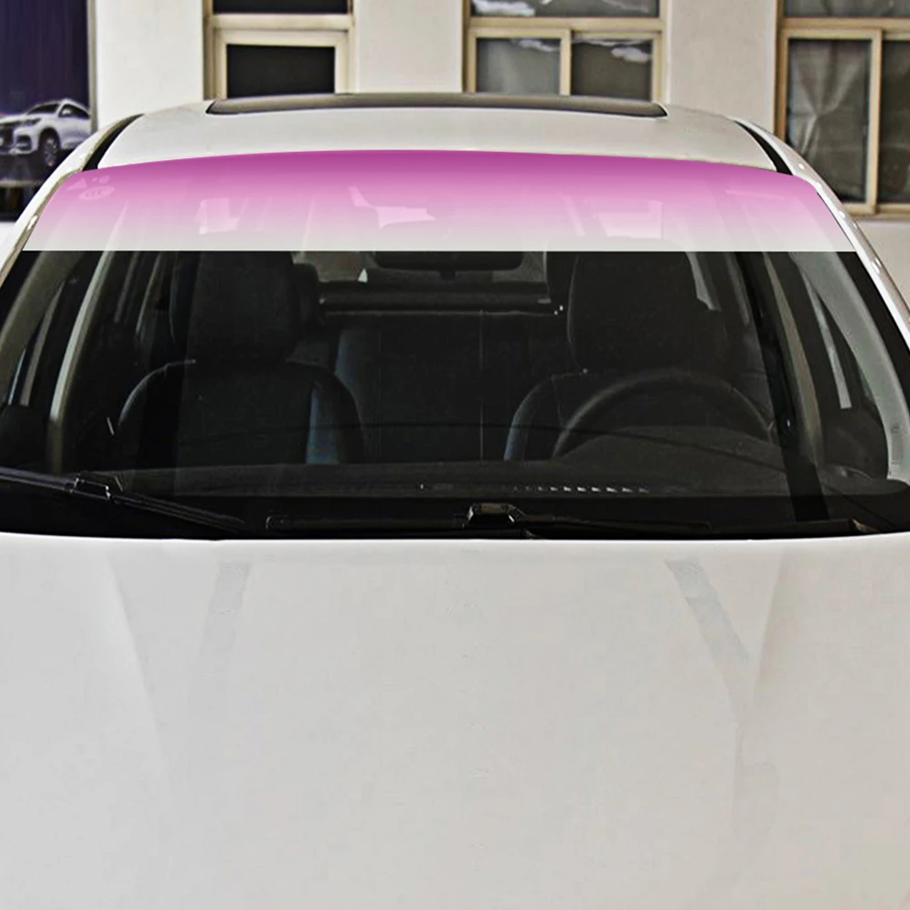 

20CMx150CM Car Window Sun Visor Strip Tint Film Front Windshield Protect Shade Sticker DIY Waterproof Sunshade Car Accessories