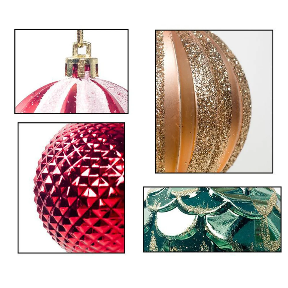 12 шт./компл. елочный шар подвесное украшение Natal дома вечерние DIY украшения подарок для детей рождественские шары 5,5 см
