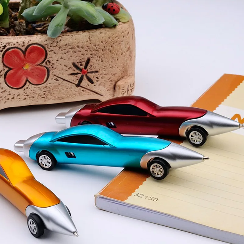 

1PCS Funny Novelty Racing Car Design Ball Pens Portable Creative Ballpoint Pen Quality for Child Kids Toy Office School Supplies