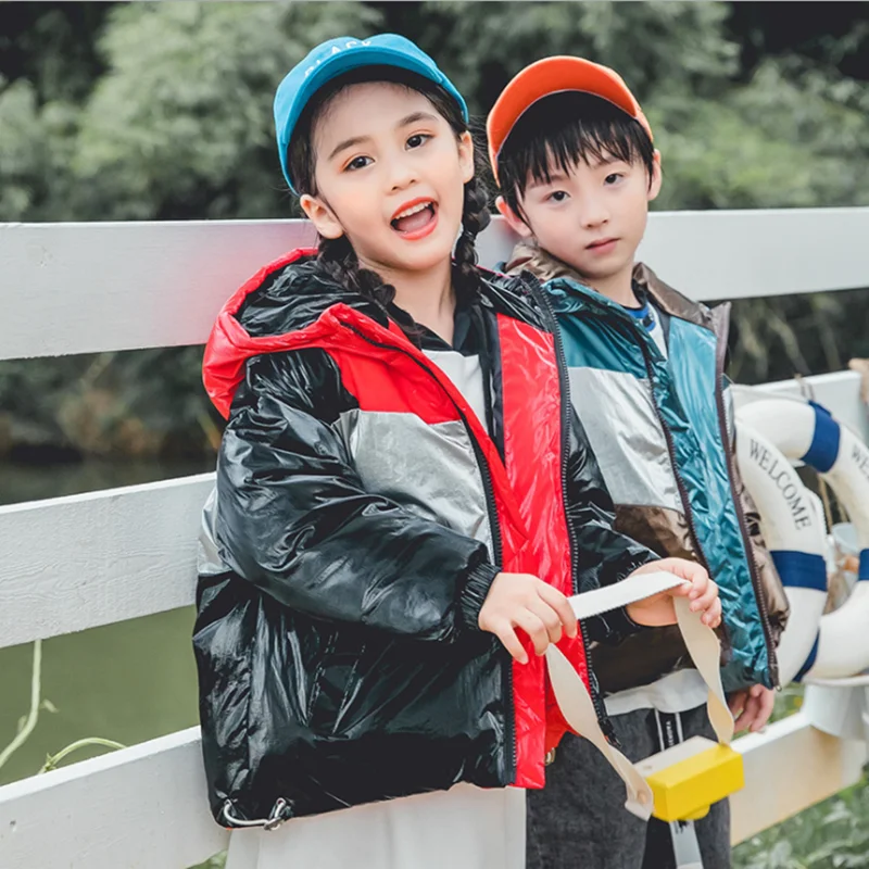 Зимняя одежда для мальчиков и девочек Толстая детская теплая куртка на холодную