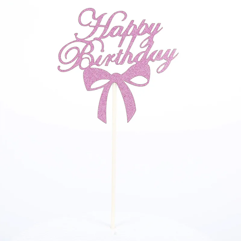 Индивидуальный креативный бант с днем рождения торт открытка английская