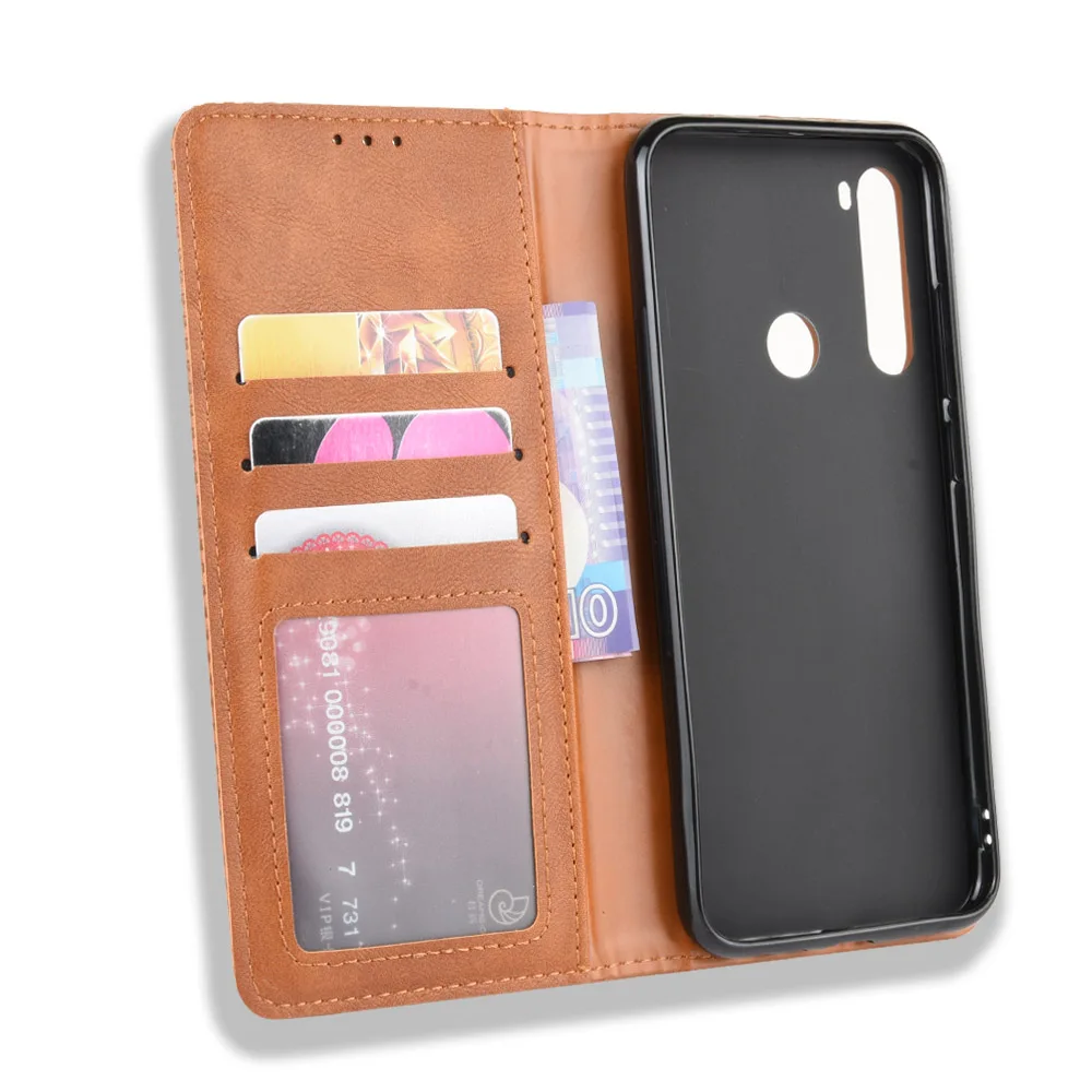 Ретро Флип Кожаная Обложка для книг для xiaomi Redmi Note 8 7 Pro GO K20 Магнитный Флип-бумажник чехол для xiaomi CC9E A3 Lite 9T чехол