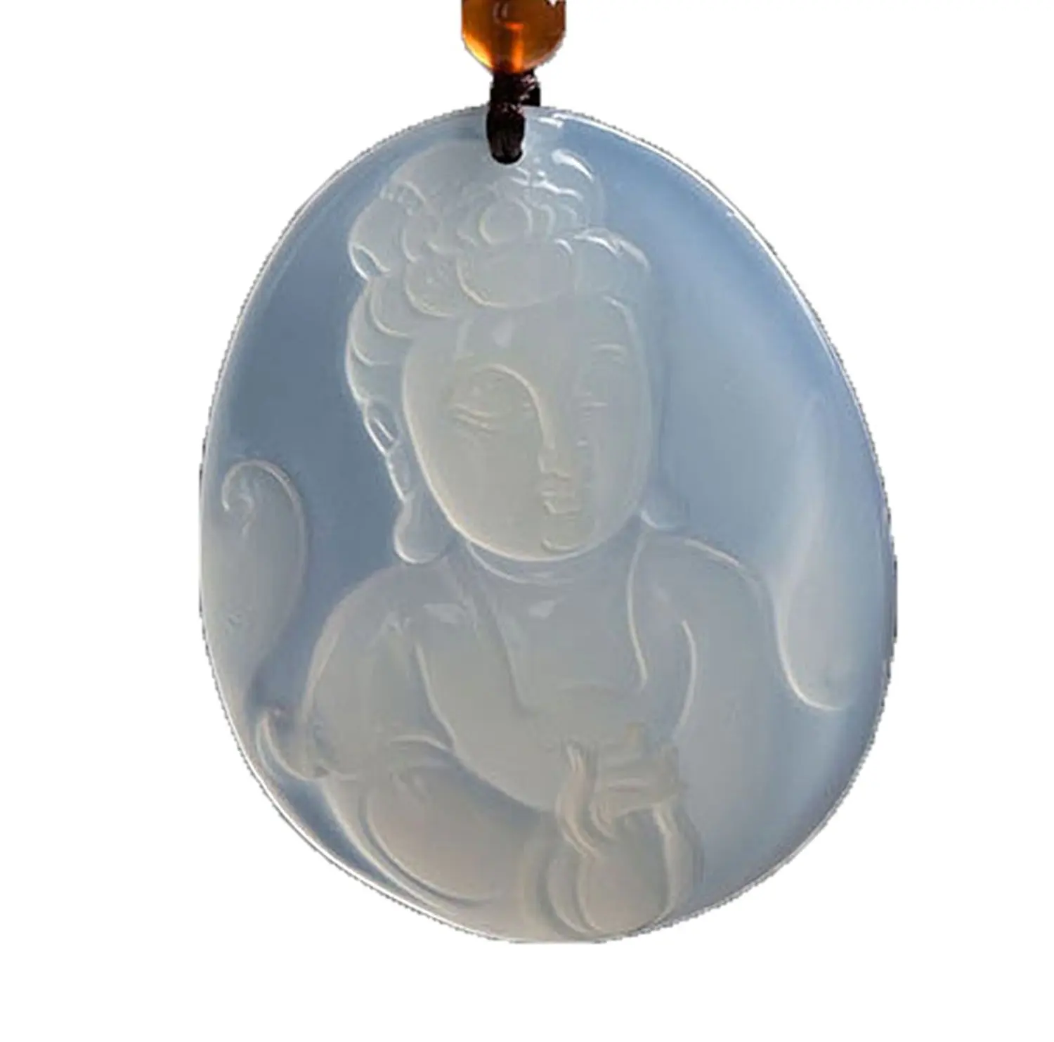 LETSFUN изящные ювелирные изделия подвеска-ожерелье из натурального белого агата