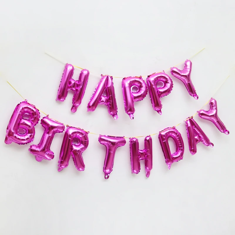 USEditionrose 16 дюймов розовое золото испанский Feliz Cumpleanos воздушные шары для дня рождения буквы фольги шар для украшения вечеринок Алфавит воздушный надувные шары - Цвет: USEditionrose