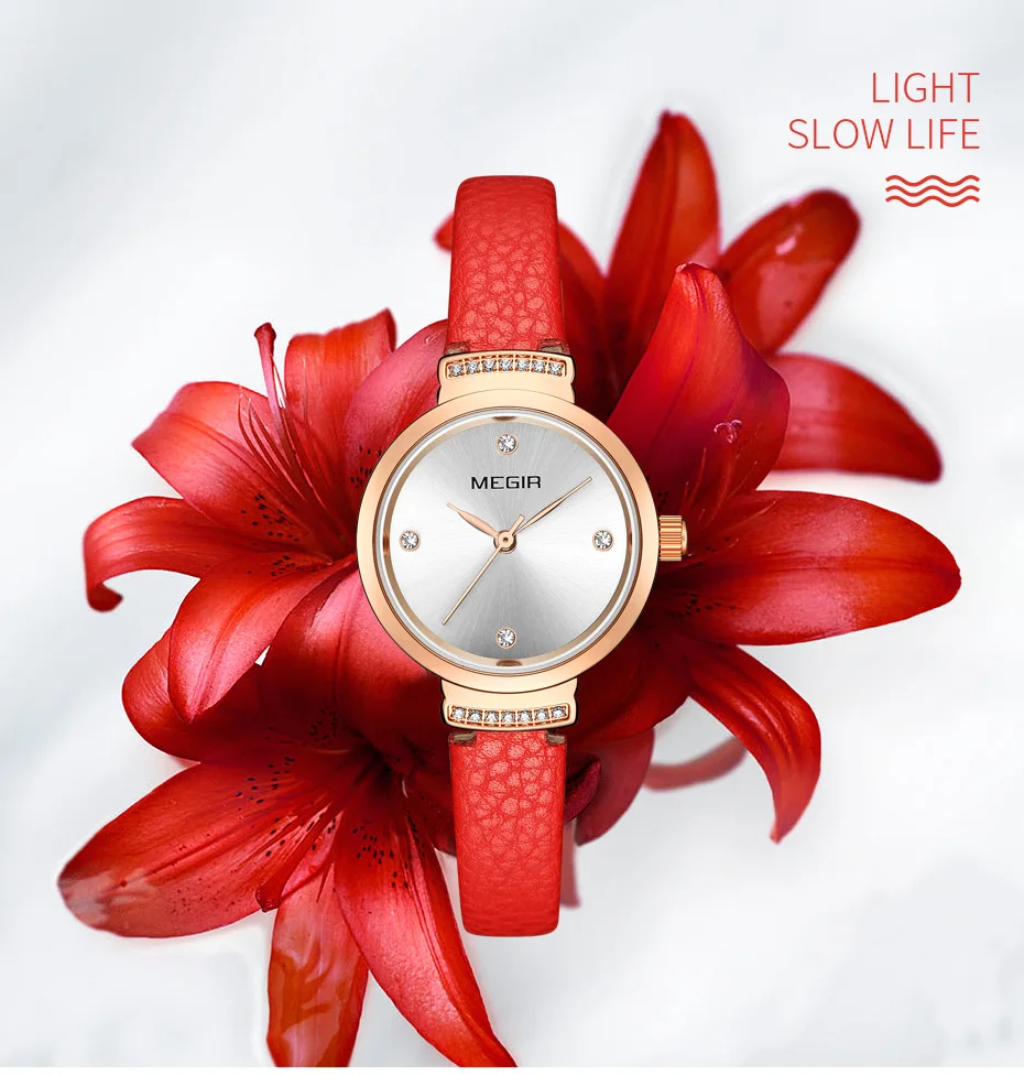 MEGIR модные женские часы Reloj Mujer маленькие кварцевые женские часы Womem браслет часы Damen Uhren Montres Femme дропшиппинг