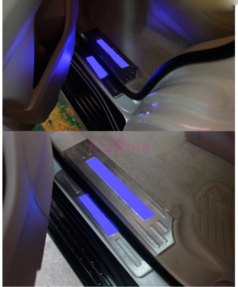 Автомобильный Стайлинг #304 Нержавеющая сталь светодиодный порога бампер ворота