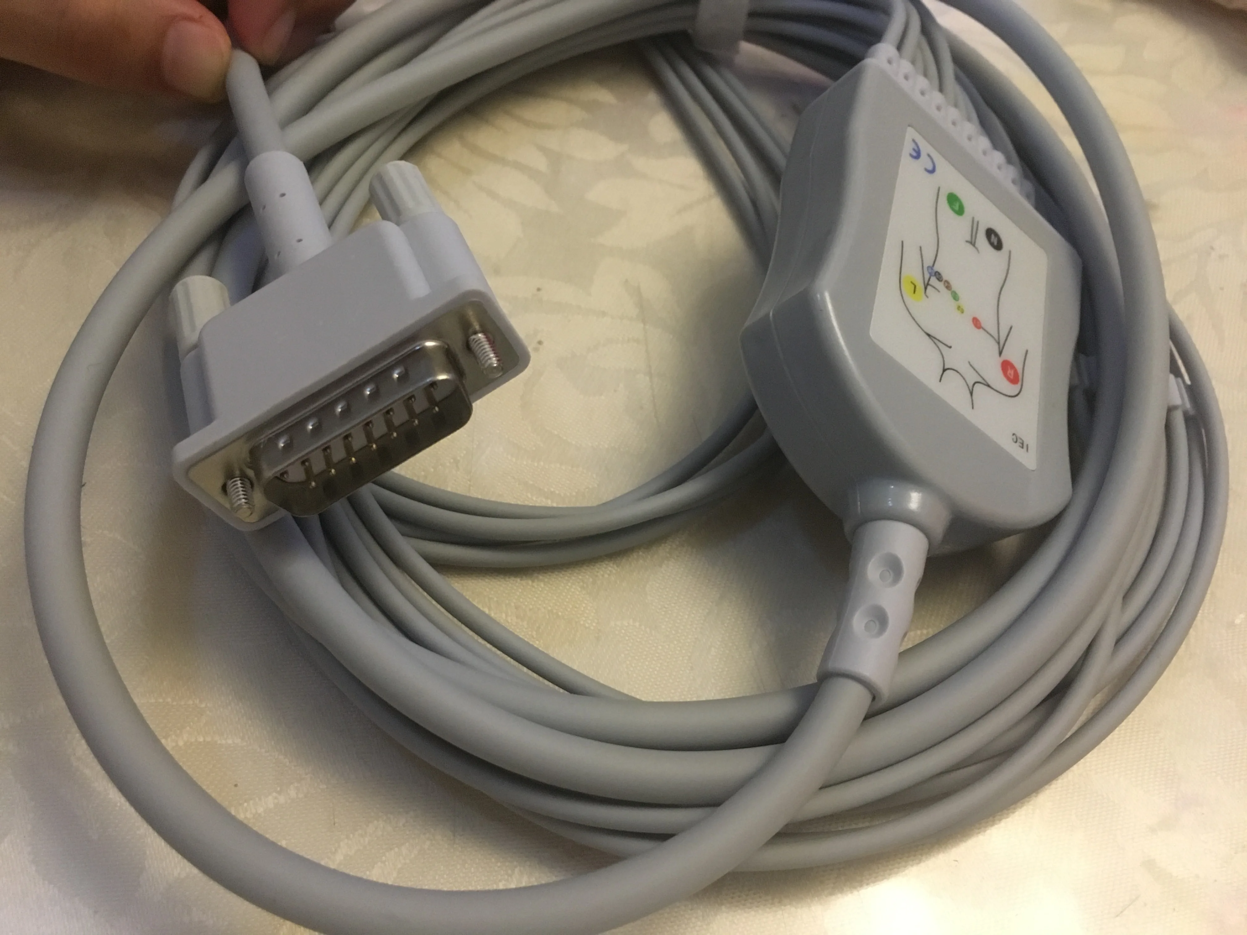 Совместимый с Bionet Cardiocare 2000/CardioTouch3000 кабель для ЭКГ выводами 10 выводов медицинский