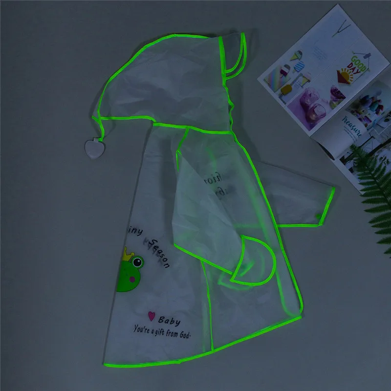 Детский водонепроницаемый дождевик для мальчиков и девочек детский с капюшоном